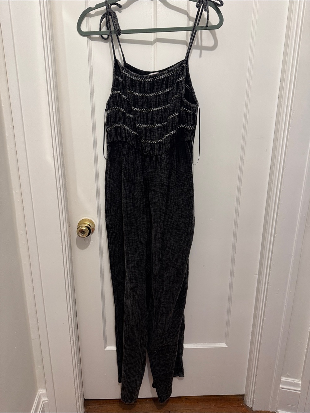 Faded black soft jumpsuit